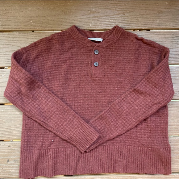 Everlane ReCashmere Belgian-Waffle Henley Sweater - Picture 12 of 13